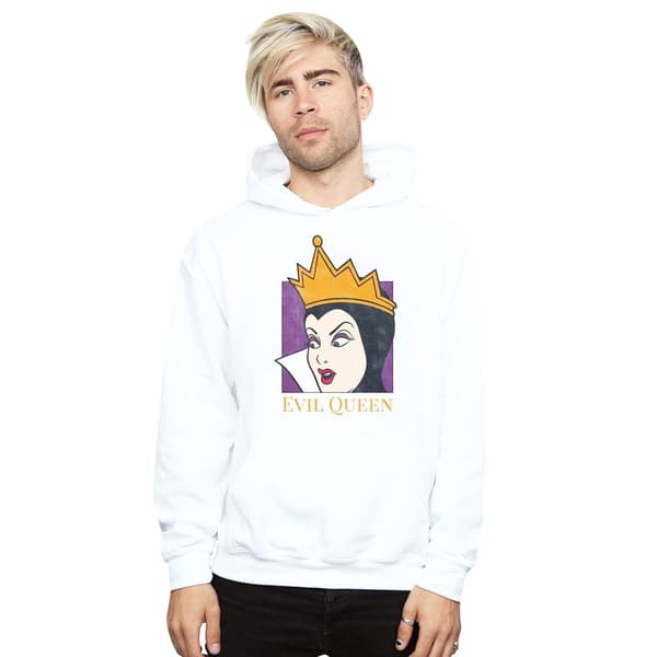 Disney Mens Evil Queen Cropped Head Hoodie