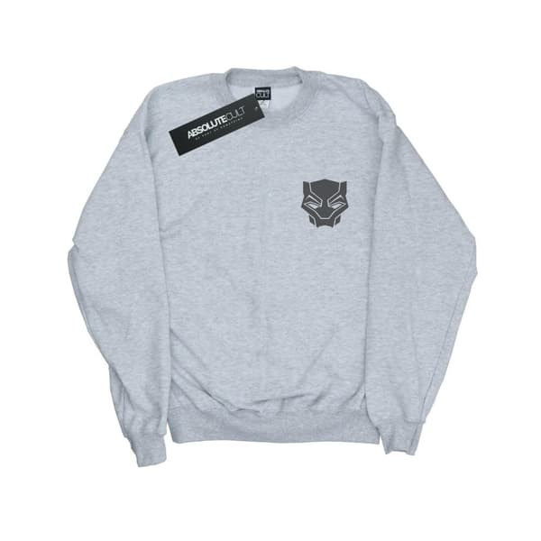 Marvel Girls Black Panther Black On Black Chest Print Sweatshirt