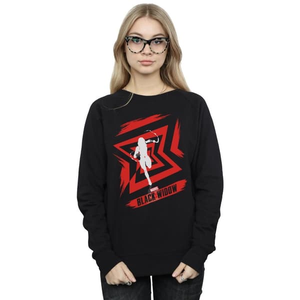 Marvel Womens/Ladies Black Widow Movie Icon Run Sweatshirt
