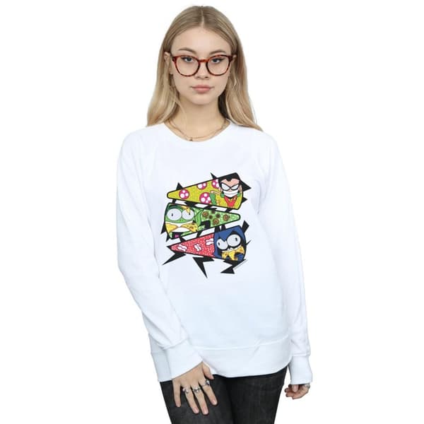 DC Comics Dam/Tjej Teen Titans Go Pizza Slice Sweatshirt