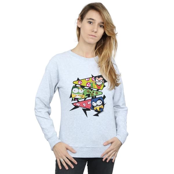DC Comics Dam/Tjej Teen Titans Go Pizza Slice Sweatshirt