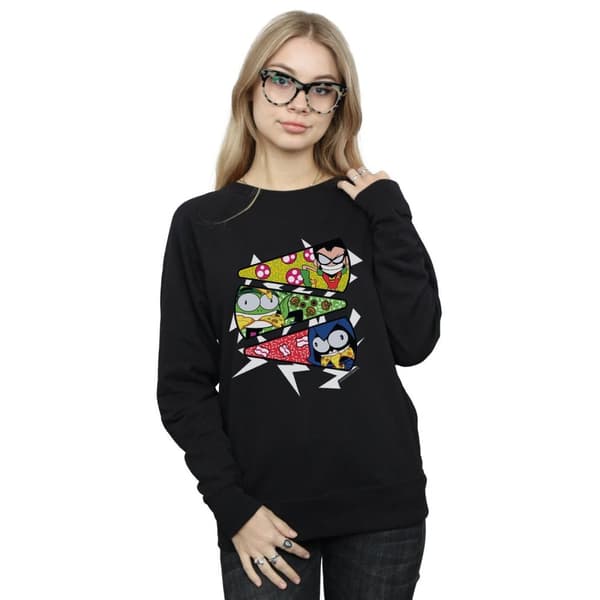 DC Comics Dam/Tjej Teen Titans Go Pizza Slice Sweatshirt