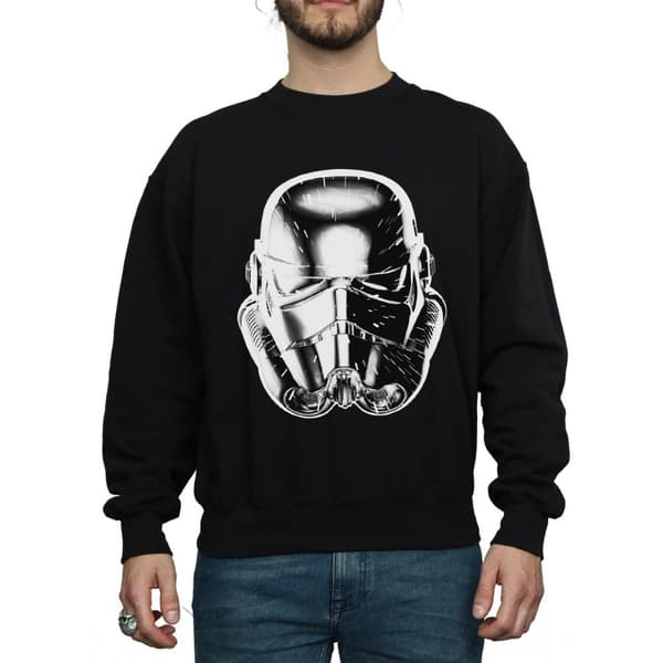 Star Wars Mens Stormtrooper Warp Speed Helmet Sweatshirt
