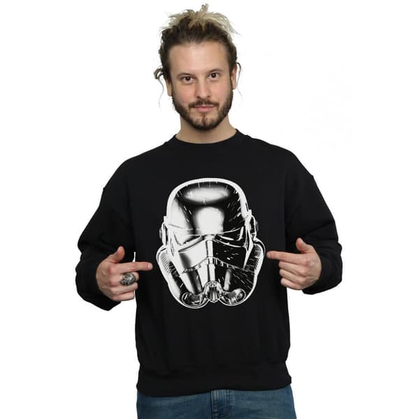 Star Wars Mens Stormtrooper Warp Speed Helmet Sweatshirt
