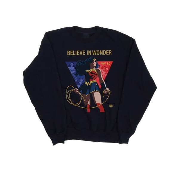 DC Comics Wonder Woman 80-årsjubileum Believe In Wonder Pose-tröja för flickor