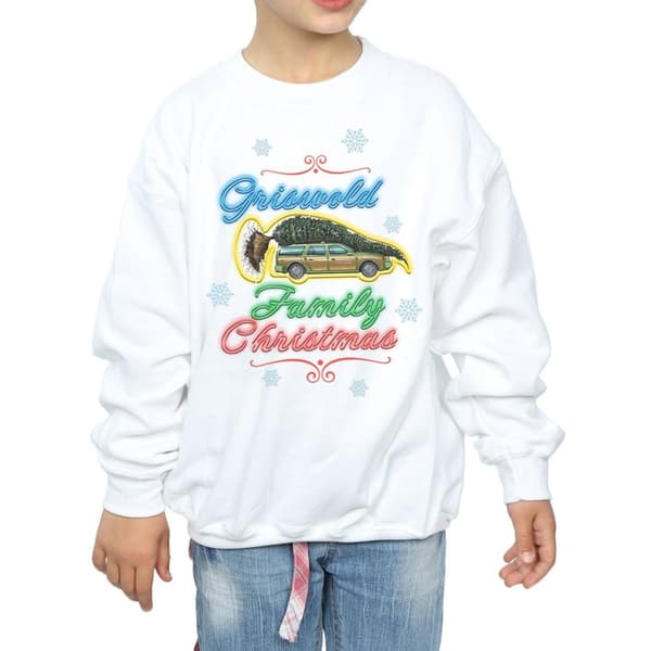 National Lampoon´s Christmas Vacation Jultröja med familjen Griswold för flickor
