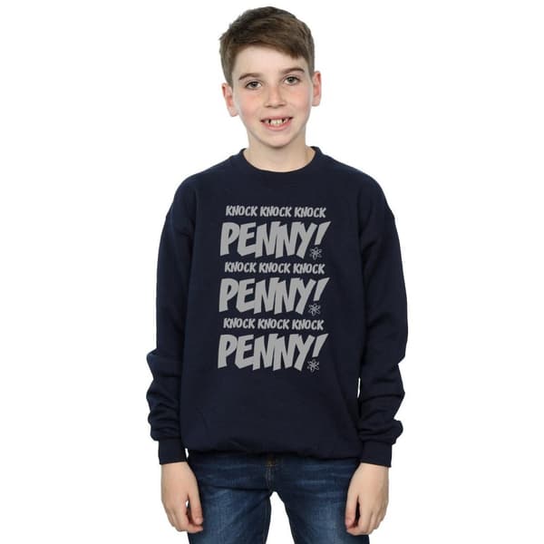 The Big Bang Theory Boys Sheldon Knock Knock Penny Sweatshirt