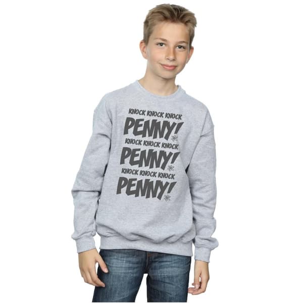 The Big Bang Theory Boys Sheldon Knock Knock Penny Sweatshirt