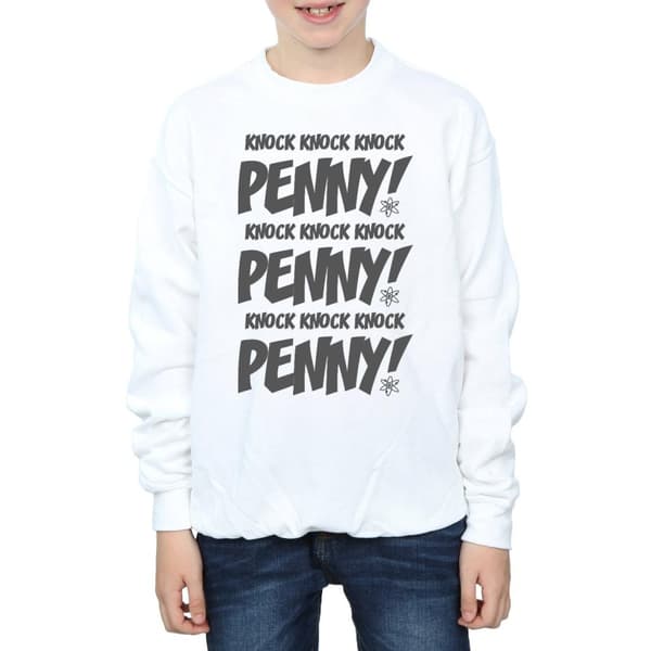 The Big Bang Theory Boys Sheldon Knock Knock Penny Sweatshirt