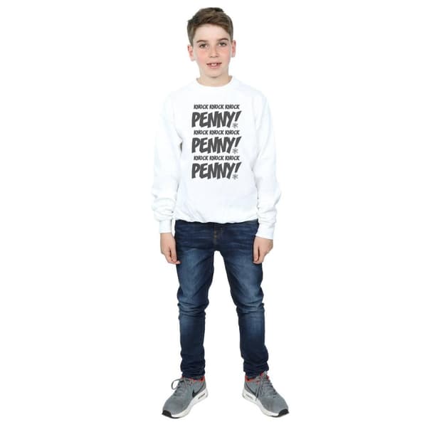The Big Bang Theory Boys Sheldon Knock Knock Penny Sweatshirt