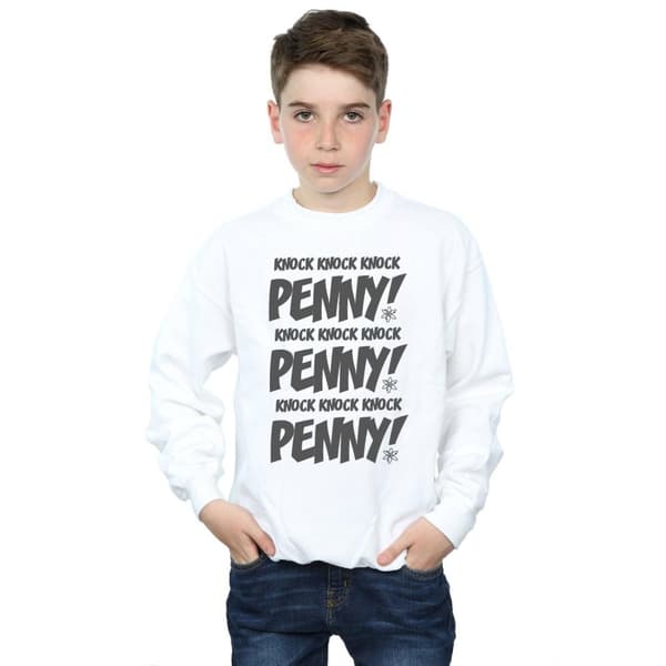 The Big Bang Theory Boys Sheldon Knock Knock Penny Sweatshirt