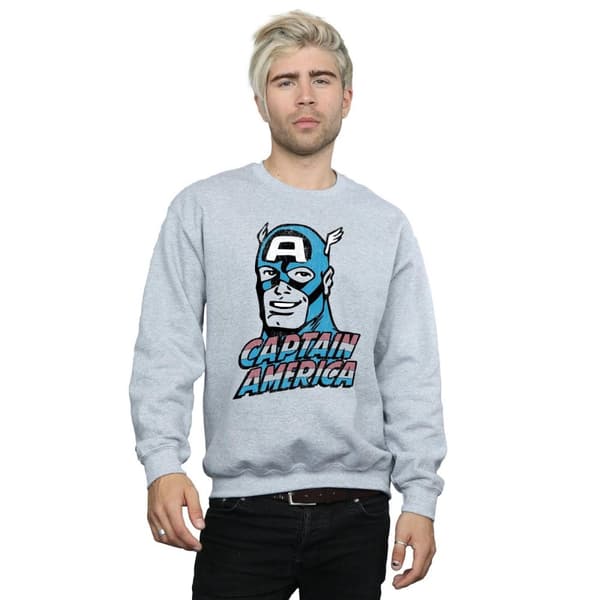 Marvel Sweatshirt med tryck över Captain America