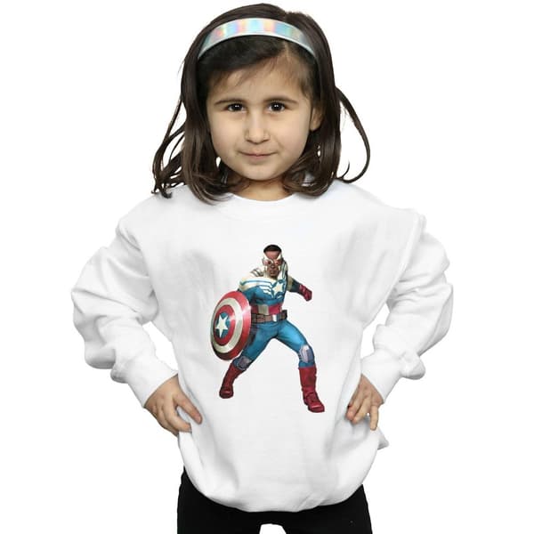 Marvel Girls Falcon Is Captain America Sweatshirt