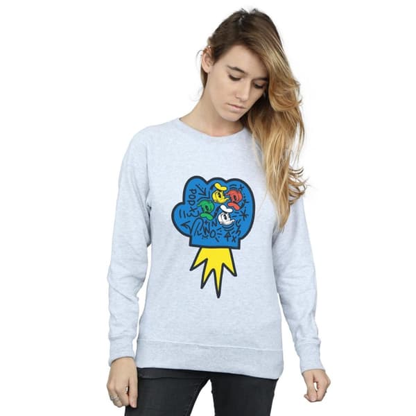 Disney Dam/Tjej Donald Duck Pop Fist Sweatshirt