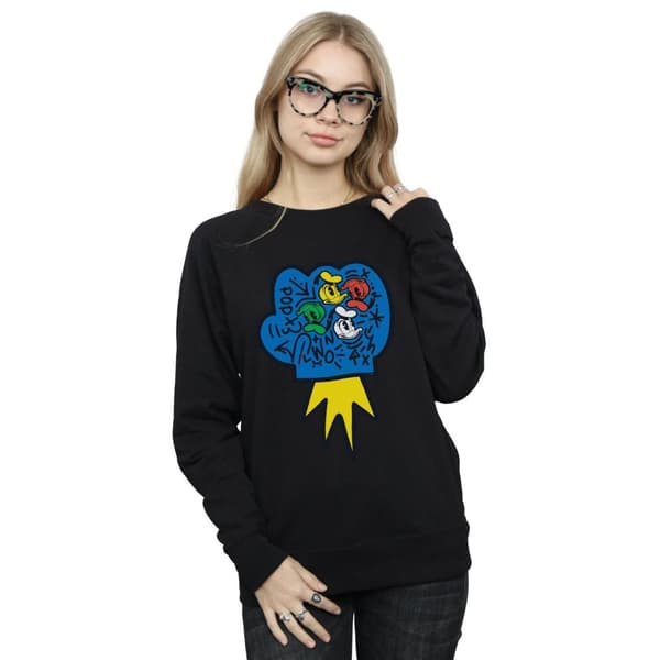 Disney Dam/Tjej Donald Duck Pop Fist Sweatshirt