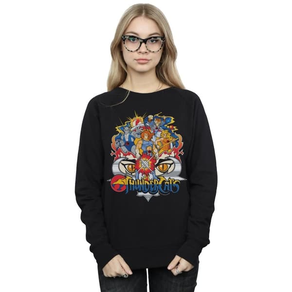 Thundercats Womens/Ladies Action Group Shot Sweatshirt