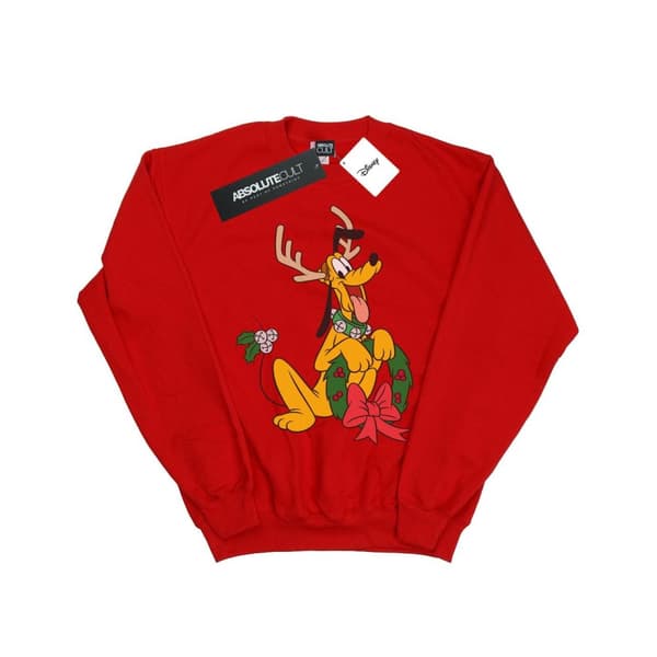Disney Boys Pluto Christmas Reindeer Sweatshirt