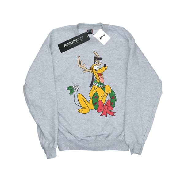 Disney Boys Pluto Christmas Reindeer Sweatshirt