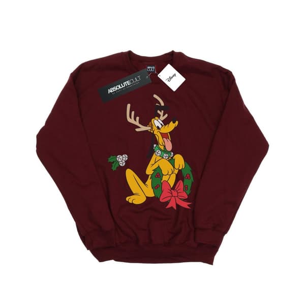 Disney Boys Pluto Christmas Reindeer Sweatshirt