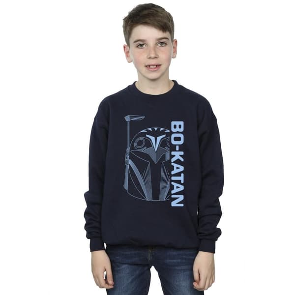Star Wars Pojkar The Mandalorian Bo Katan Helm Sweatshirt