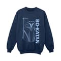 Miniatyrbild 1 av 3: Star Wars Pojkar The Mandalorian Bo Katan Helm Sweatshirt