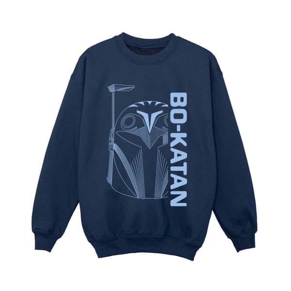 Star Wars Pojkar The Mandalorian Bo Katan Helm Sweatshirt