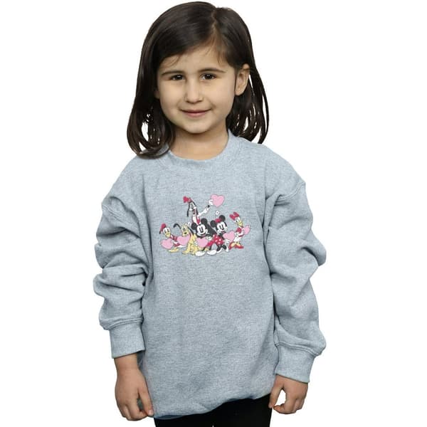 Disney Girls Mickey Mouse Love Friends Sweatshirt