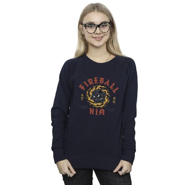 Netflix Dam/Tjej Stranger Things Fireball Dice 86 Sweatshirt