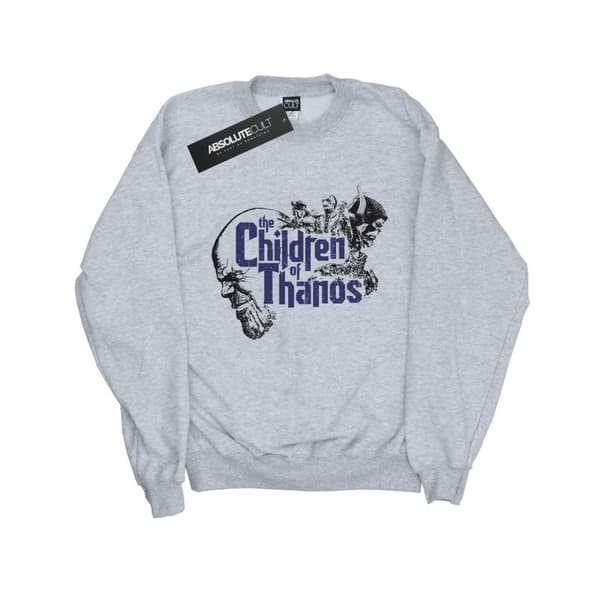 Marvel Girls Avengers Infinity War Children Of Thanos Sweatshirt Sports Grey 7-8 Years
