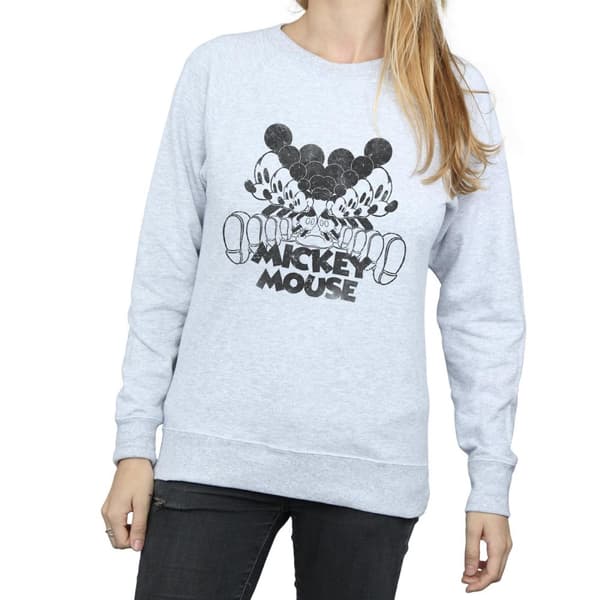 Disney Womens/Ladies Mickey Mouse Mirrored Sweatshirt