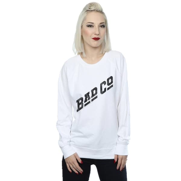 Bad Company Sweatshirt med distressed logotyp för damer/kvinnor