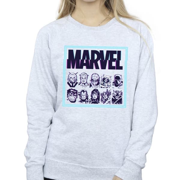 Marvel Dam/Tjej Comics Glitch Sweatshirt