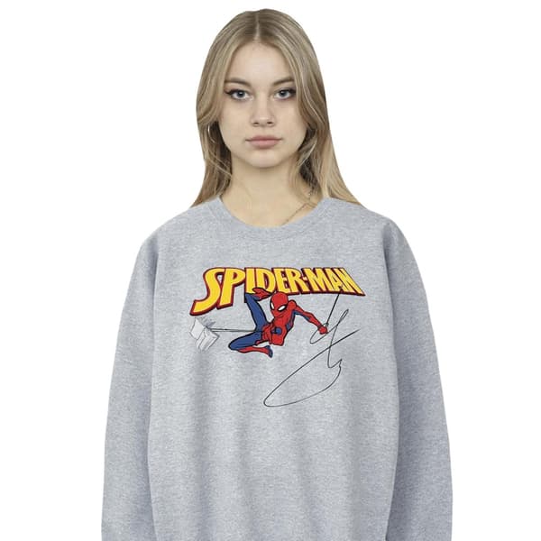 Marvel Womens/Ladies Spider-Man With A Book Sweatshirt