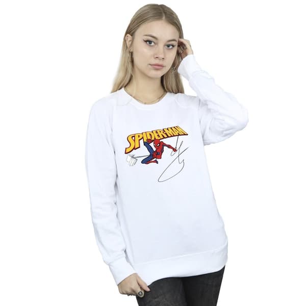 Marvel Womens/Ladies Spider-Man With A Book Sweatshirt