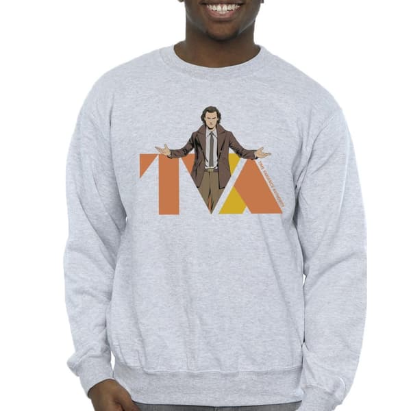 Marvel Mens Loki TVA Pose Sweatshirt
