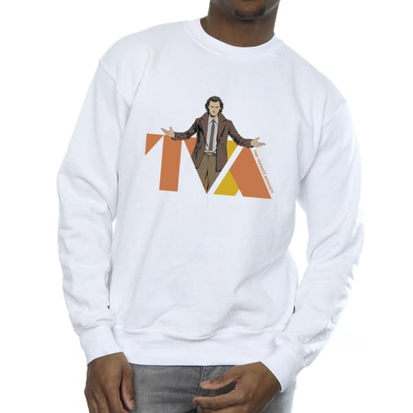 Marvel Mens Loki TVA Pose Sweatshirt