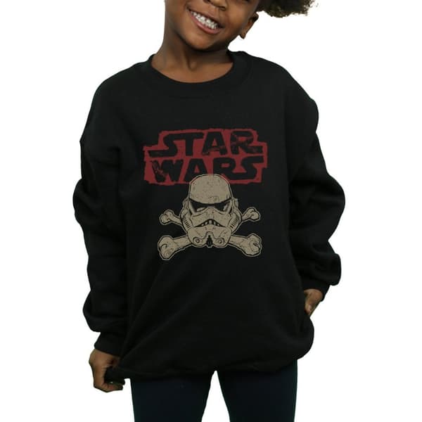 Star Wars Girls Stormtrooper Skull Logo Sweatshirt