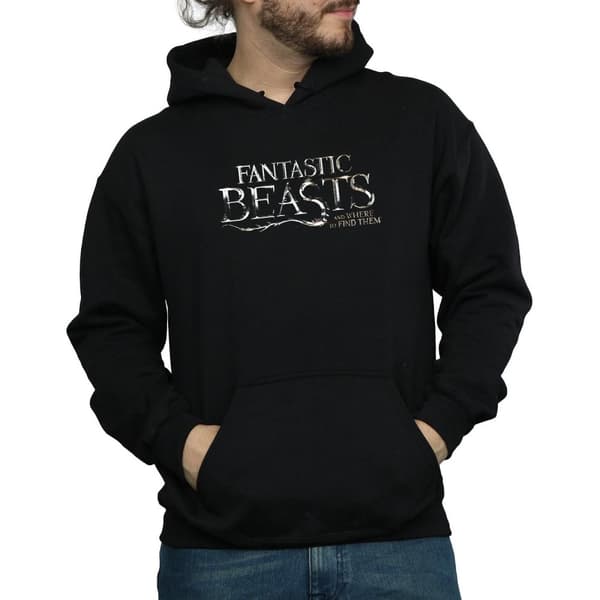 Fantastic Beasts Herrtröja med textlogga