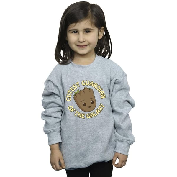 Marvel Sweatshirt med texten I Am Groot Cutest Guardian för flickor