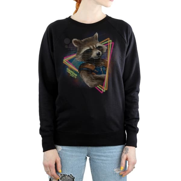 Marvel Womens/Ladies Guardians Of The Galaxy Neon Rocket Sweatshirt