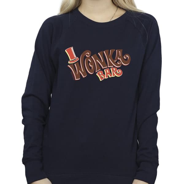 Willy Wonka Womens/Ladies Bar Logo Sweatshirt