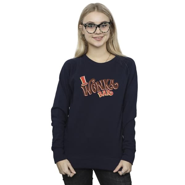 Willy Wonka Womens/Ladies Bar Logo Sweatshirt