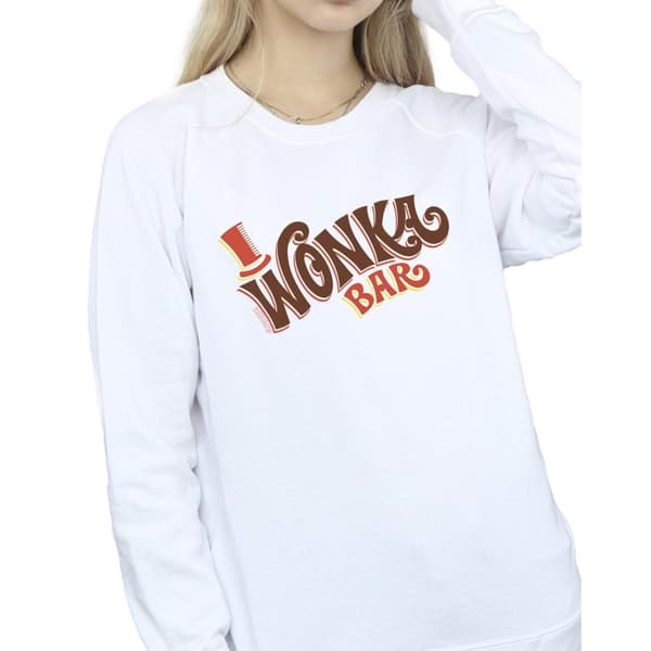 Willy Wonka Womens/Ladies Bar Logo Sweatshirt