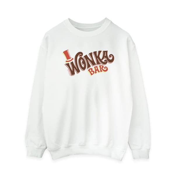 Willy Wonka Womens/Ladies Bar Logo Sweatshirt