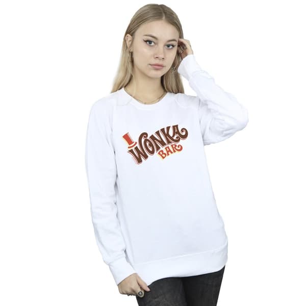Willy Wonka Womens/Ladies Bar Logo Sweatshirt