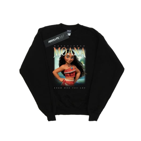 Disney Mens Moana Montage Sweatshirt Black M