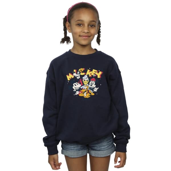 Disney Girls Mickey Mouse Group Sweatshirt
