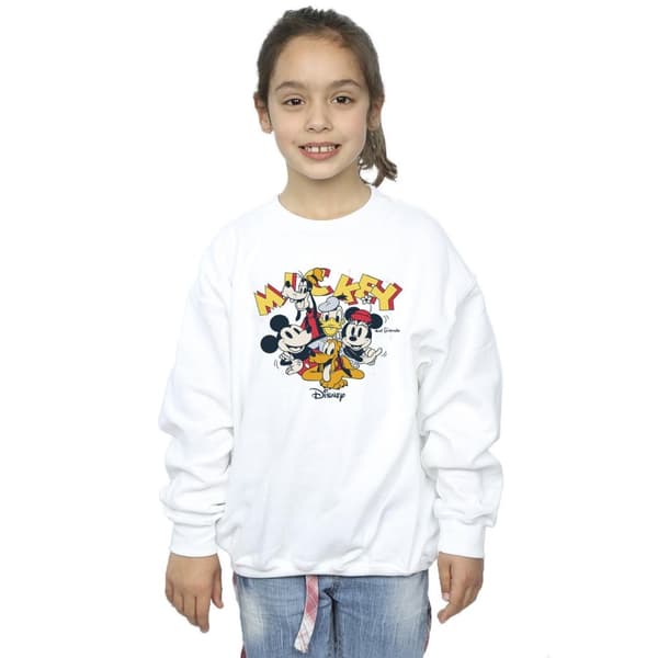 Disney Girls Mickey Mouse Group Sweatshirt