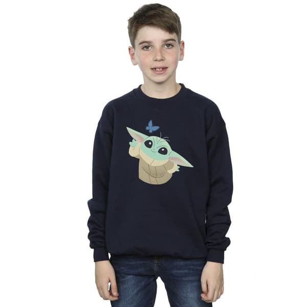 Star Wars Boys The Mandalorian Butterfly Catching Sweatshirt