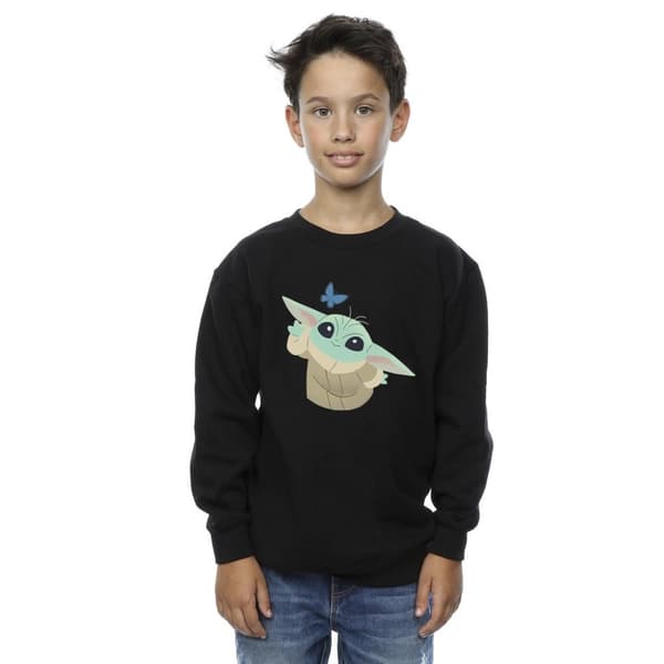 Star Wars Boys The Mandalorian Butterfly Catching Sweatshirt